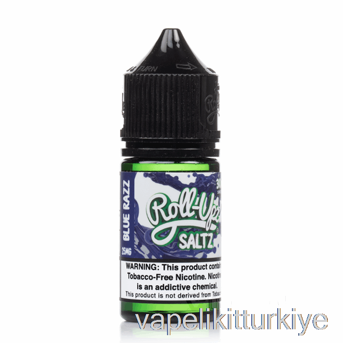 Vape Elektronik Sigara Mavi Ahududu - Meyve Suyu Roll-upz Tuzu - 30ml 25mg
